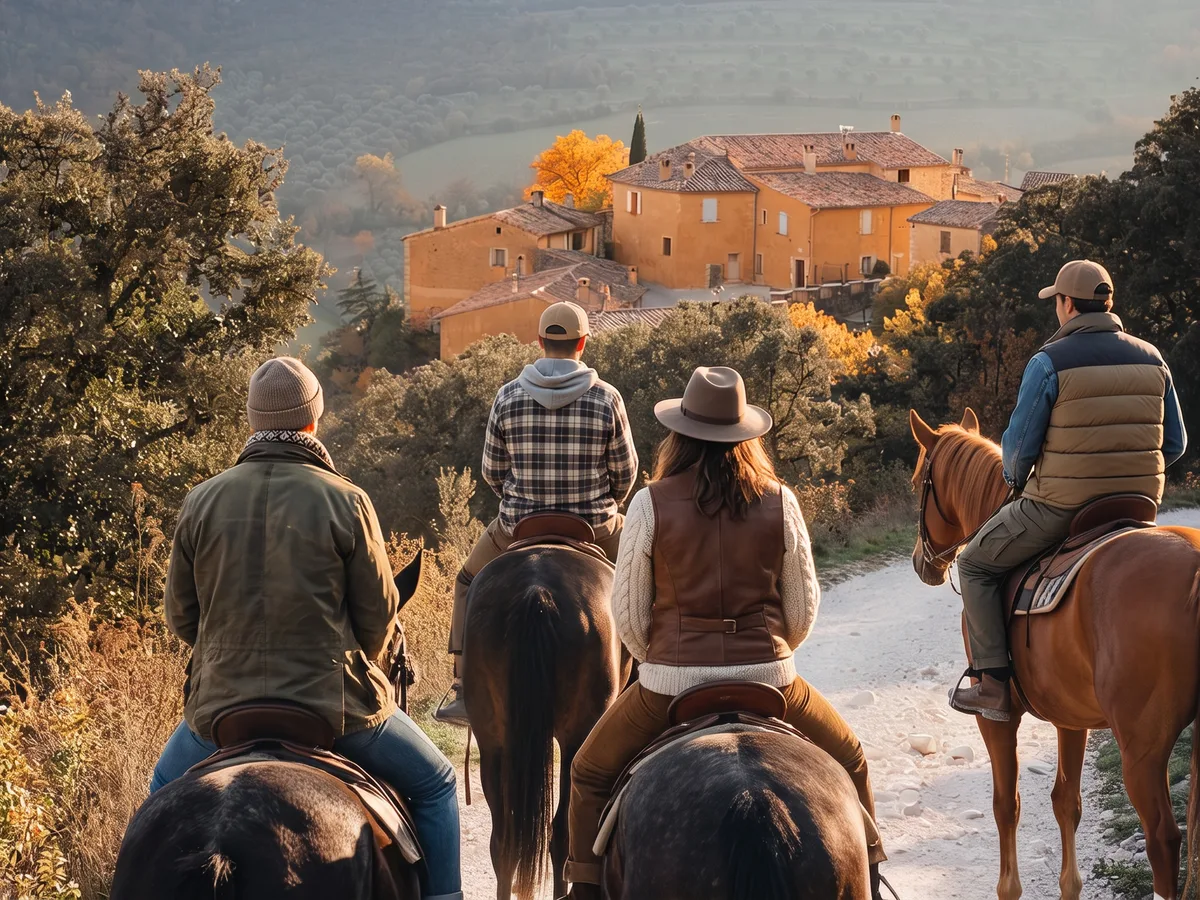 Balade à cheval en Ardèche, autour de Meyras