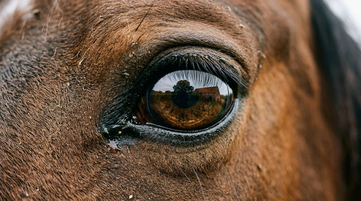 Un regard de cheval, Centre équestre de la Grande Vallée, Meyras